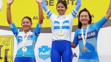 Eliana Tocha medalla de plata en el Argentino de Ruta Elite