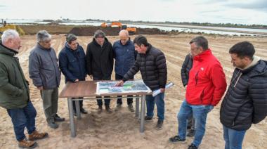 El ministro Katopodis visitó Pehuajó y junto a Zurro recorrieron las obras de La Salada: "En dos meses se retoma la obra de la nueva planta de cloacas"